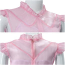 2 Kinds Wicked Glinda Cosplay Costume Pink Uniform Black Dress