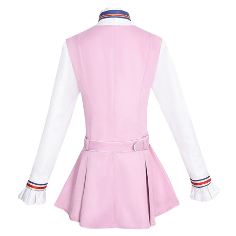 2 Kinds Women Movie M3gan Cosplay Costume Pink Yellow Dress - AwwwCos