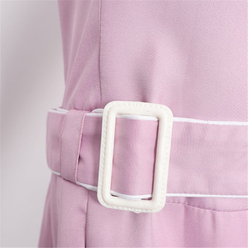 2 Kinds Women Movie M3gan Cosplay Costume Pink Yellow Dress - AwwwCos