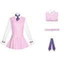 2 Kinds Women Movie M3gan Cosplay Costume Pink Yellow Dress - AwwwCos
