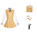 2 Kinds Women Movie M3gan Cosplay Costume Pink Yellow Dress - AwwwCos