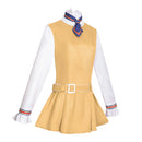 2 Kinds Women Movie M3gan Cosplay Costume Pink Yellow Dress - AwwwCos