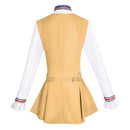 2 Kinds Women Movie M3gan Cosplay Costume Pink Yellow Dress - AwwwCos