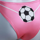 2 Piece Soccer Cheerleader Cosplay Costume White Pink Striped Lingerie Uniform