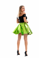 2 Pieces Women Club Shinning Slim-fit Off-shoulder Mini Vest Skirt - AwwwCos