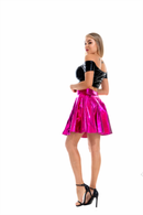 2 Pieces Women Club Shinning Slim-fit Off-shoulder Mini Vest Skirt - AwwwCos