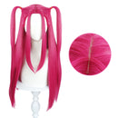 Kids Anime K-Pop: Demon Hunters Mira Cosplay Magenta Wig With Pigtail - AwwwCos