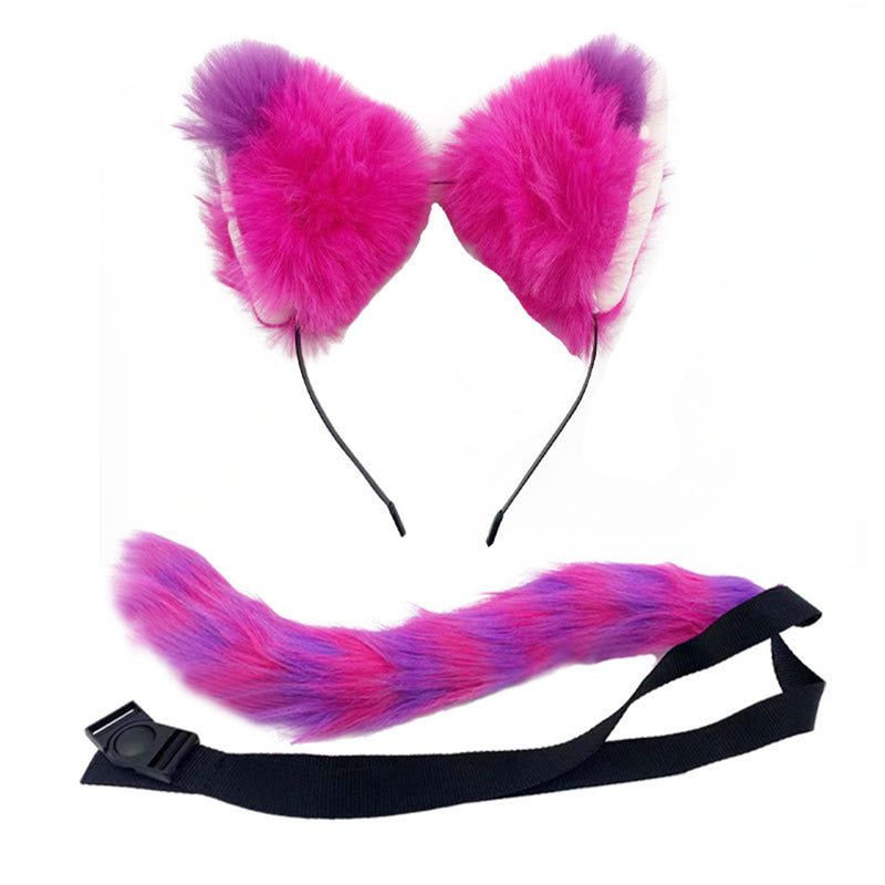 30 Kinds Animal Cat Fox Wolf Beast Cosplay Faux Fur Fluffy Ear Headband Tail - AwwwCos