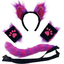 30 Kinds Animal Cat Fox Wolf Beast Cosplay Faux Fur Fluffy Ear Headband Tail - AwwwCos