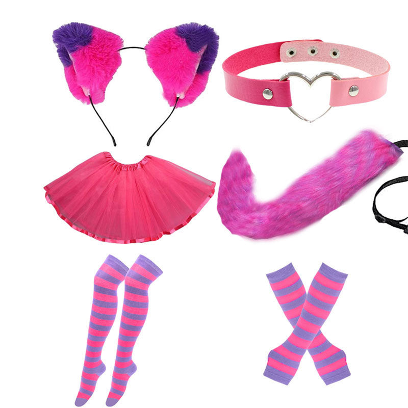 30 Kinds Animal Cat Fox Wolf Beast Cosplay Faux Fur Fluffy Ear Headband Tail - AwwwCos
