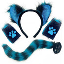 30 Kinds Animal Cat Fox Wolf Beast Cosplay Faux Fur Fluffy Ear Headband Tail - AwwwCos