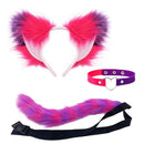 30 Kinds Animal Cat Fox Wolf Beast Cosplay Faux Fur Fluffy Ear Headband Tail
