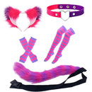 30 Kinds Animal Cat Fox Wolf Beast Cosplay Faux Fur Fluffy Ear Headband Tail