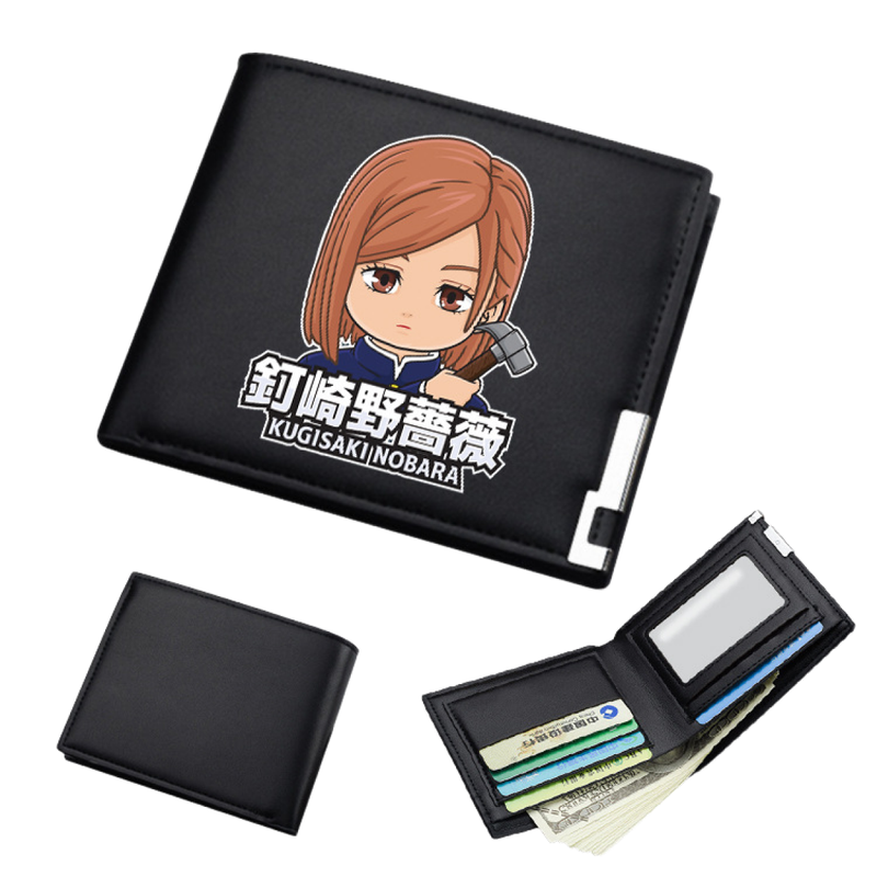 AwwwCos Anime Jujutsu Kaisen Itadori Yuji Gojo Satoru Sukuna Wallets Artificial Leather Slim Bi-Fold Wallet Multi Purpose Wallet