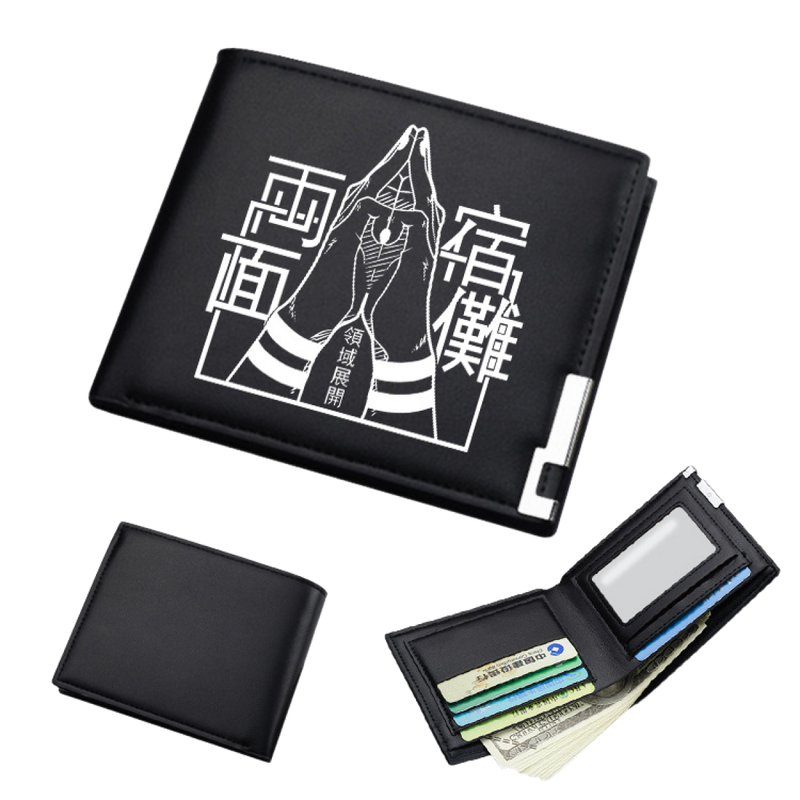 AwwwCos Anime Jujutsu Kaisen Itadori Yuji Gojo Satoru Sukuna Wallets Artificial Leather Slim Bi-Fold Wallet Multi Purpose Wallet
