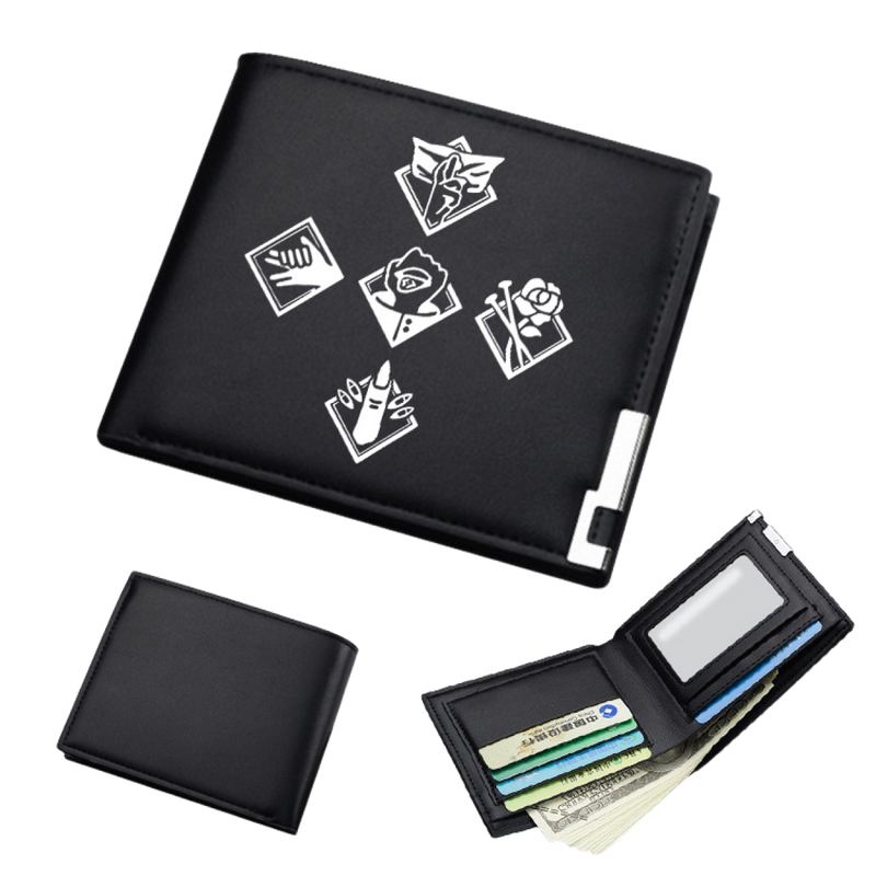 AwwwCos Anime Jujutsu Kaisen Itadori Yuji Gojo Satoru Sukuna Wallets Artificial Leather Slim Bi-Fold Wallet Multi Purpose Wallet