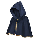 4 Kinds Adult Brown Green Blue Single Button Short Hooded Cape Gold Trim Wizard Cloak