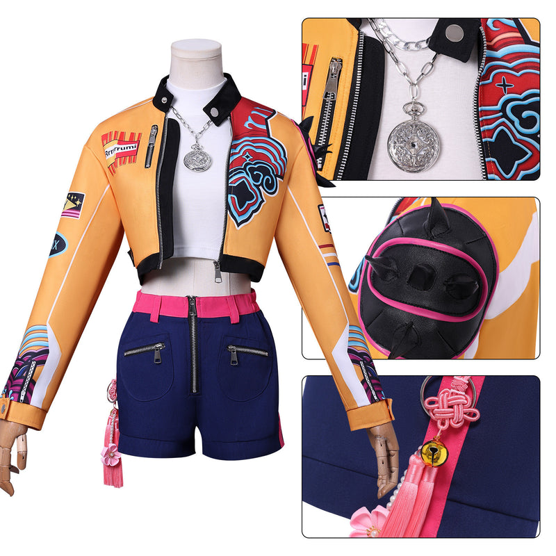3 Kinds Anime K-Pop: Demon Hunters Zoey Rumi Mira Cosplay Costume - AwwwCos