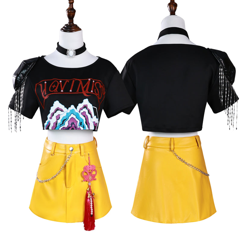 3 Kinds Anime K-Pop: Demon Hunters Zoey Rumi Mira Cosplay Full Set - AwwwCos