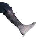 3 Kinds Flat Bottom Front Lace Up High Tube Women And Men Boots - AwwwCos