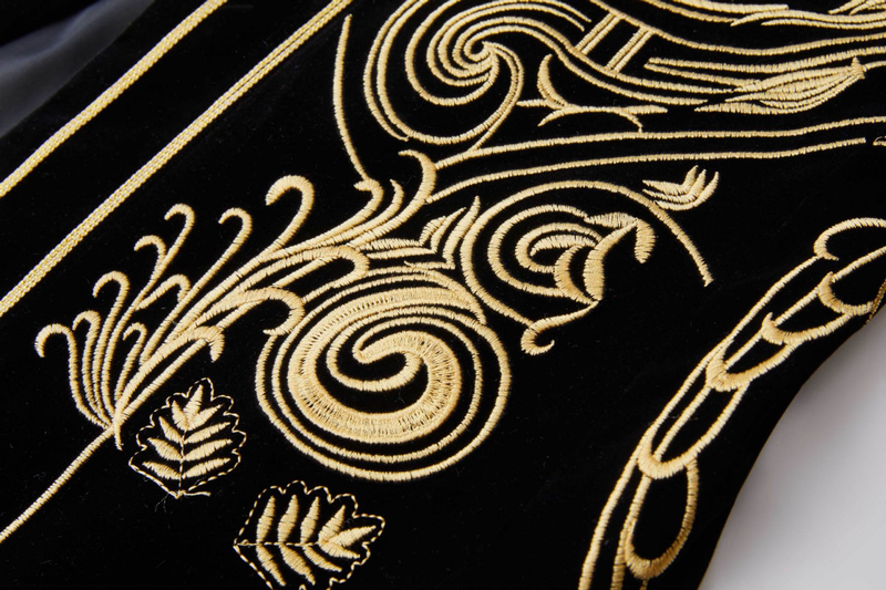 3 Kinds Heavy Embroidered Jacket Men's Nightclub Bar Performance Coat - AwwwCos