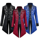 3 Kinds Men Swallowtail Medieval Applique Jacket Gothic Victorian Frok Coat - AwwwCos