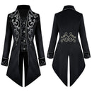 3 Kinds Men Swallowtail Medieval Applique Jacket Gothic Victorian Frok Coat - AwwwCos