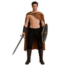 3 Kinds Roman Spartan Cosplay Costume Metal Ring Draped Cape Rivet Leather Wrist Guards