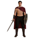 3 Kinds Roman Spartan Cosplay Costume Metal Ring Draped Cape Rivet Leather Wrist Guards