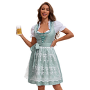 3 Kinds Women Medieval Irish Cosplay Mini Shirt Corset Traditional Dress Lace Apron - AwwwCos