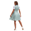 3 Kinds Women Medieval Irish Cosplay Mini Shirt Corset Traditional Dress Lace Apron - AwwwCos