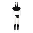 3Pcs Medieval Viking Cosplay Accessories Hooded Scarf Suede Waist Belt Pouch Lace Up Boot Cuffs Legging