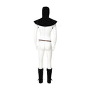 3Pcs Medieval Viking Cosplay Accessories Hooded Scarf Suede Waist Belt Pouch Lace Up Boot Cuffs Legging