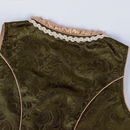 3 Piece Female Oktoberfest Day Munich Beer Maid Cosplay Dark Green Dress - AwwwCos