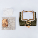 3 Piece Female Oktoberfest Day Munich Beer Maid Cosplay Dark Green Dress - AwwwCos