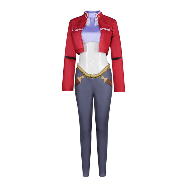 3 Pieces Female Anime Speed Racer Noah Cosplay Costume
