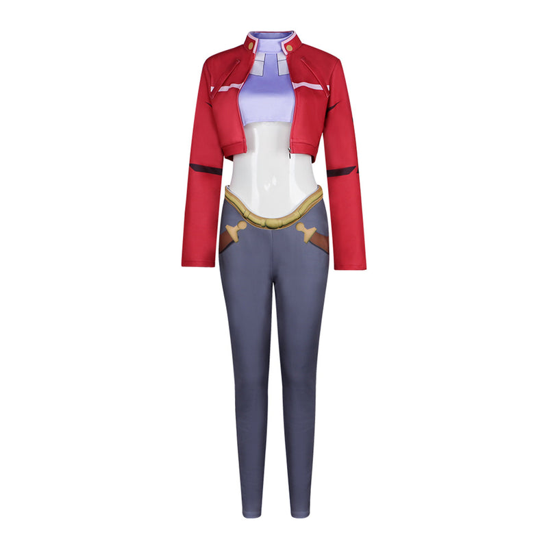 3 Pieces Female Anime Speed Racer Noah Cosplay Costume
