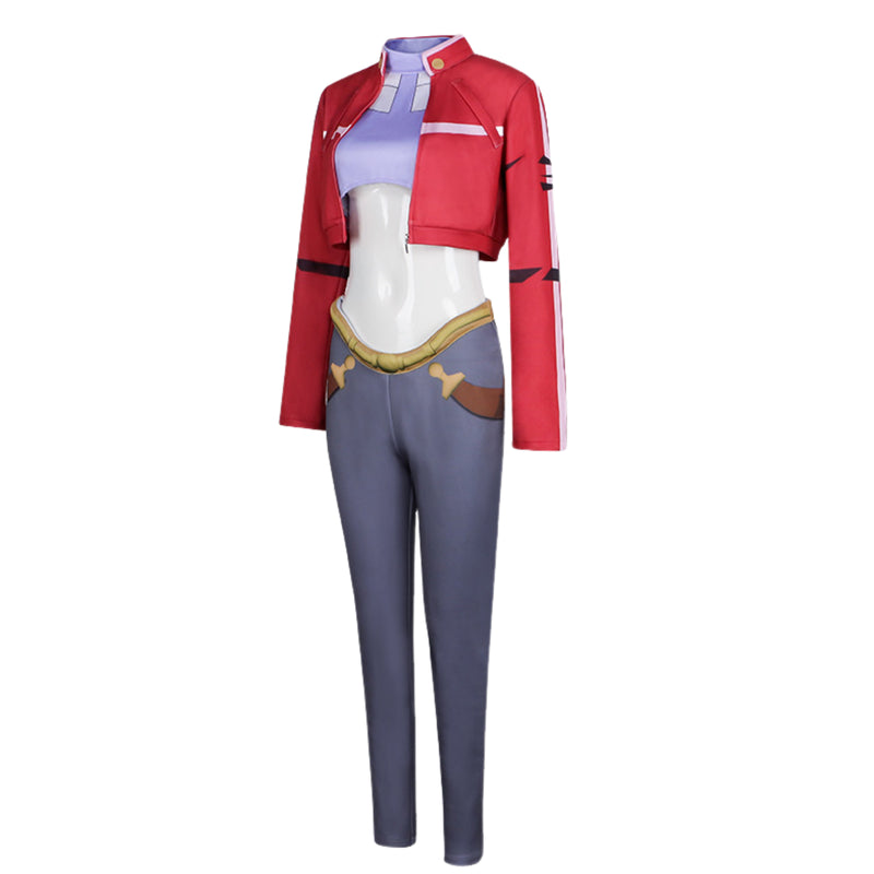 3 Pieces Female Anime Speed Racer Noah Cosplay Costume