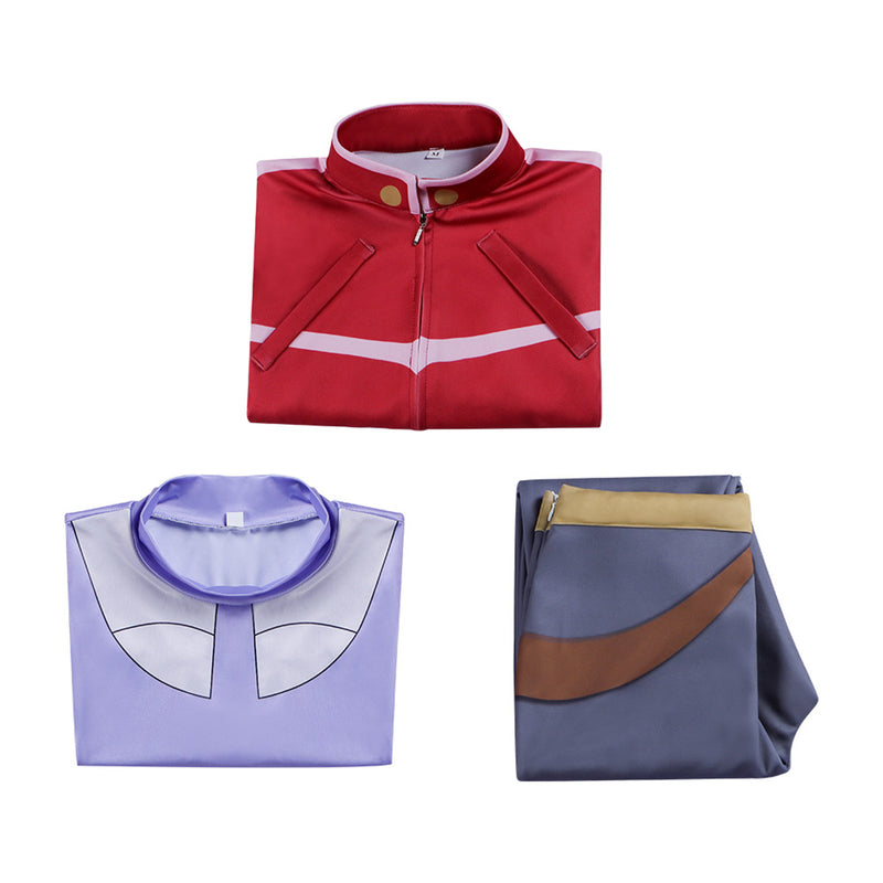 3 Pieces Female Anime Speed Racer Noah Cosplay Costume