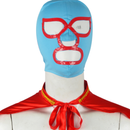 3 Pieces Male Mexican Wrestler Cape Pants Headgear Cosplay Costume - AwwwCos