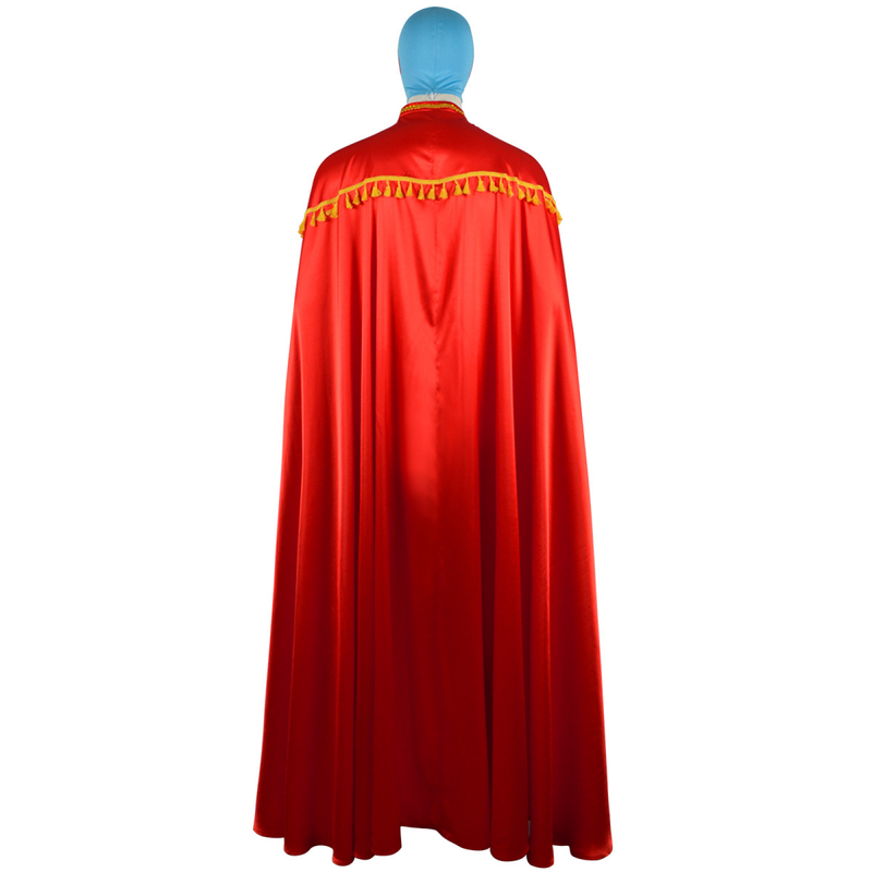 3 Pieces Male Mexican Wrestler Cape Pants Headgear Cosplay Costume