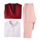 3 Pieces Film Men Movie Wicked Fiyero Boq Cosplay Costume Daily Outfits - AwwwCos