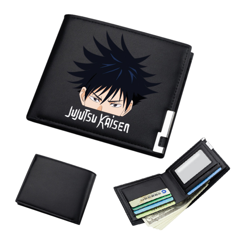 AwwwCos Anime Jujutsu Kaisen Itadori Yuji Gojo Satoru Sukuna Wallets Artificial Leather Slim Bi-Fold Wallet Multi Purpose Wallet
