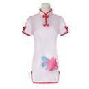 Ranma ½ Shampoo Cosplay Costume Cheongsam Apron Purple Wig - AwwwCos