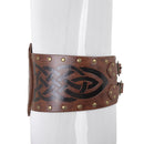 Nordic Viking Embossed Medieval Vintage Waist Seal Knight Wide Belt - AwwwCos