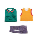 3 pieces Female Anime Holly Wheeler Cosplay Costume Polka Dot Jumpsuit - AwwwCos