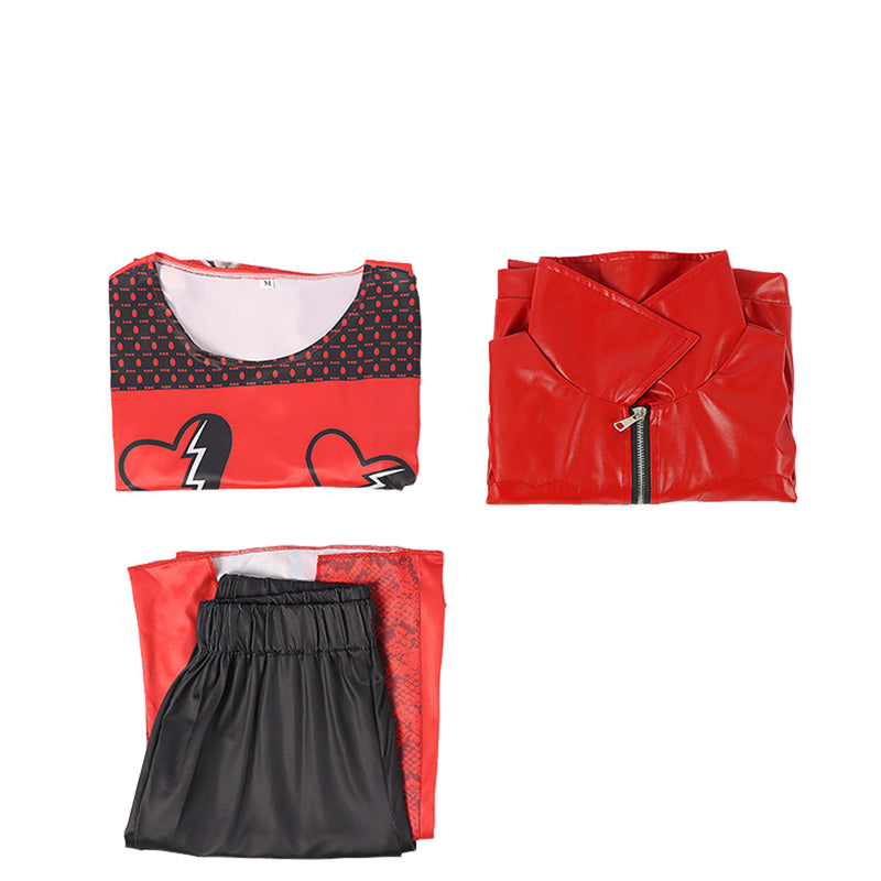 3 pieces Film Descendants:The Rise of Red Red Cosplay Costume