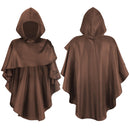 4 Kinds Adult Medieval Monk Pastor Renaissance Hooded Cape Short Cloak