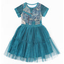 4 Kinds Child Girls Descendants Cosplay Costume Cap Sleeve Tutu Dress - AwwwCos