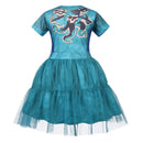 4 Kinds Child Girls Descendants Cosplay Costume Cap Sleeve Tutu Dress - AwwwCos